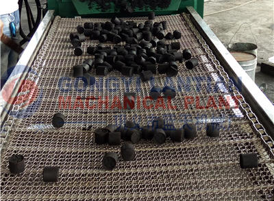 Coconut shell charcoal shisha briquettes machine