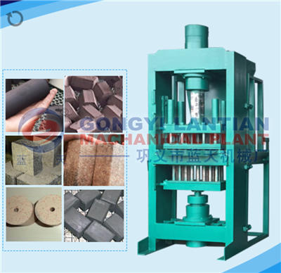 Coconut charcoal hexagon press machine