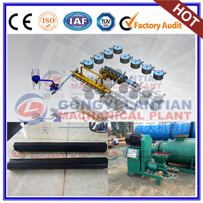 Rod charcoal briquettes machine