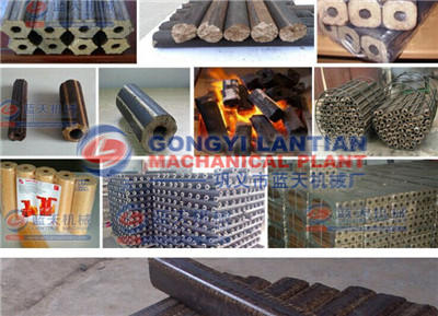 Rod charcoal briquettes machine