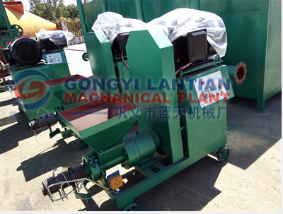 Biomass extrude machine