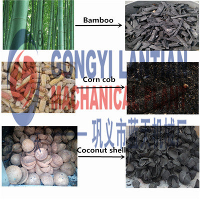 Coconut shell charcoal making machine