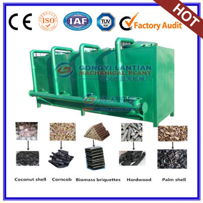 Air flow type hardwood charcoal kiln