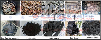Air flow type hardwood charcoal kiln