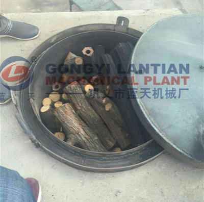 Air flow type hardwood charcoal kiln