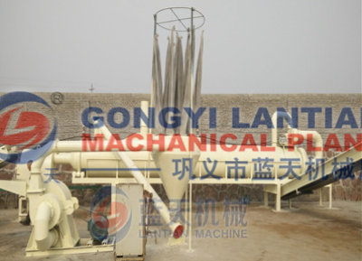 Rotary drum sawdust dryer