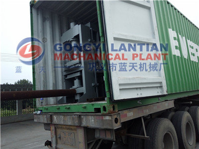 Load charcoal briquettes dryer to Palestine